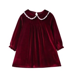 Girl Velvet Collar Dress